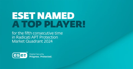 ESET Named Top Player in Radicati APT Protection 2024