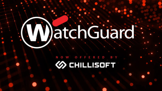 Chillisoft and WatchGuard Technologies team shaking hands to mark new cybersecurity distribution partnership.